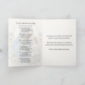 "Lovely Lady dressed in blue" Religious Poem Karte (Innenseite)