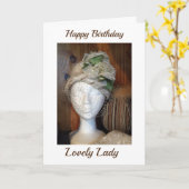 *LOVELY LADY* HAT EINEN GLÜCKLICHEN GEBURTSTAG KARTE (Gelbe Blume)