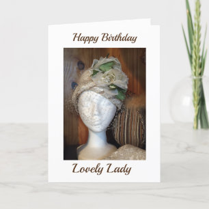 *LOVELY LADY* HAT EINEN GLÜCKLICHEN GEBURTSTAG KARTE