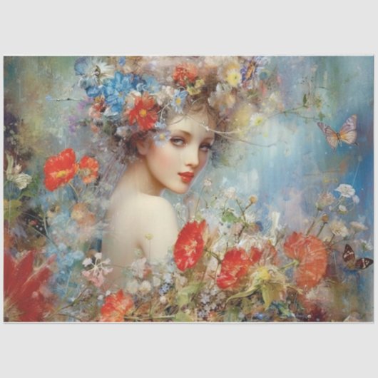 Lovely Lady Seidenpapier (Vorderseite)