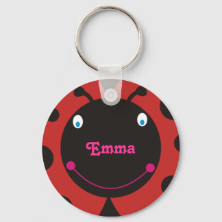 Lovely Ladybug Personalisiert Name Keyrings Schlüsselanhänger