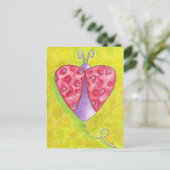 Lovely Ladybug Postkarte (Stehend Vorderseite)