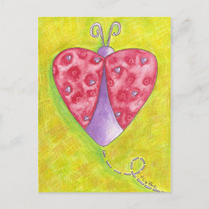 Lovely Ladybug Postkarte