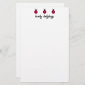 Lovely Ladybugs Briefpapier (Vorne/Hinten)