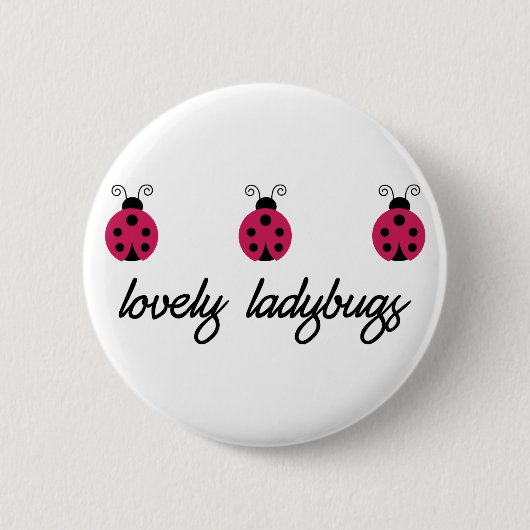 Lovely Ladybugs Button (Vorderseite)
