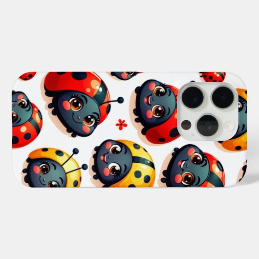 Lovely Ladybugs Case-Mate iPhone Hülle (Rückseite (Horizontal))