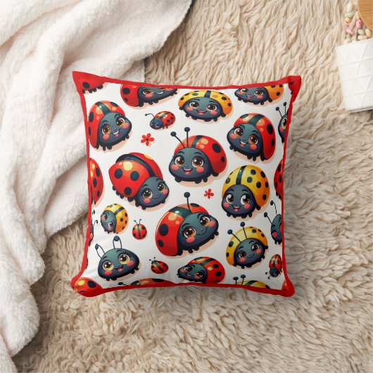 Lovely Ladybugs Kissen (Decke)