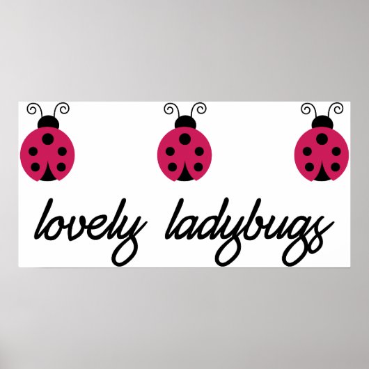 Lovely Ladybugs Poster (Vorne)