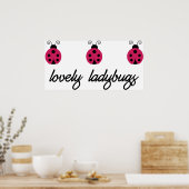 Lovely Ladybugs Poster (Küche)