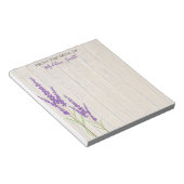 Lovely Lavender Botanical | PERSONALISIERT Notizblock (angewinkelt)
