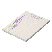 Lovely Lavender Botanical | PERSONALISIERT Notizblock (Rotiert)