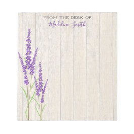 Lovely Lavender Botanical | PERSONALISIERT Notizblock