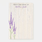 Lovely Lavender Botanical | PERSONALISIERT Post-it Klebezettel (Vorderseite)