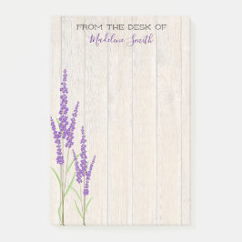 Lovely Lavender Botanical | PERSONALISIERT Post-it Klebezettel