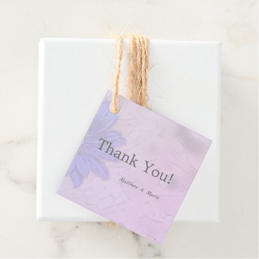 Lovely Lavender Floral Vielen Dank Geschenkanhänger (Beispiel)