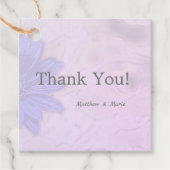 Lovely Lavender Floral Vielen Dank Geschenkanhänger (Vorderseite)