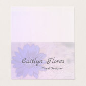 Lovely Lavender Floral Visitenkarten (Außenseite Aufgefaltet)