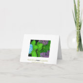 Lovely Lavender Hydrangeas Dankeskarte (Rückseite)