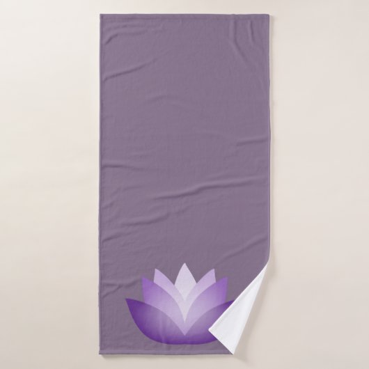 Lovely Lavender Lotus Blume Badehandtuch (Badehandtuch)