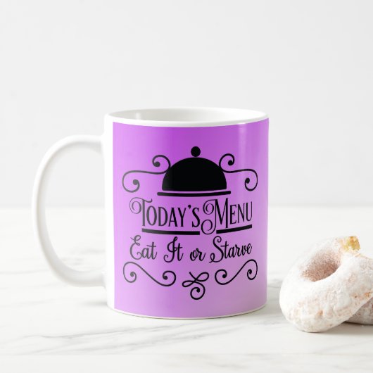 Lovely Lavender Ombre Kitchen Quotes Kaffeetasse (Mit Donut)