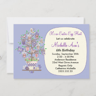 Lovely Lavender Ostereier Hunt Einladung