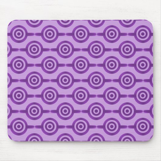 Lovely Lavender Trendy Circles Mousepad (Vorne)