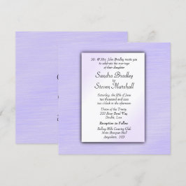 Lovely Lavender Wedding Einladung