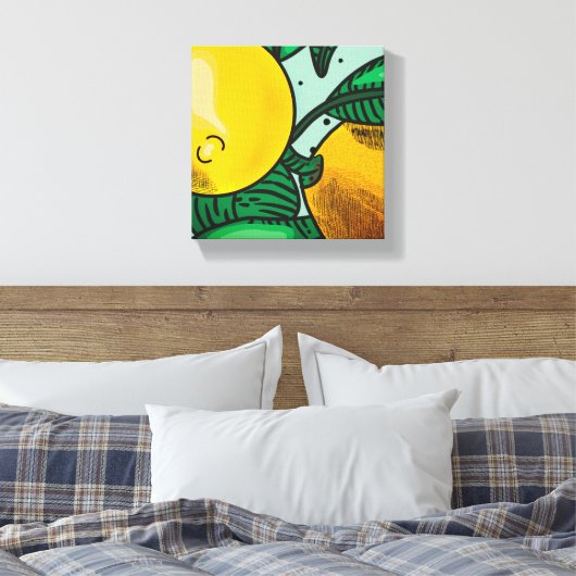 Lovely Lemons  Canvas Print Leinwanddruck (Insitu (Schlafzimmer))