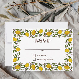 Lovely Lemons CUSTOM BRAUTPARTY RSVP Karte