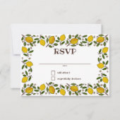 Lovely Lemons CUSTOM BRAUTPARTY RSVP Karte (Vorderseite)