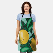 Lovely Lemons Oven Mitt and Pot Holders Schürze (Getragen)