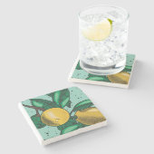 Lovely Lemons Oven Mitt and Pot Holders Steinuntersetzer (Seitenansicht)