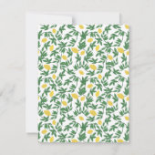 Lovely Lemons Personal Stationery Mitteilungskarte (Rückseite)