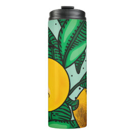 Lovely Lemons Thermal Tumbler Full Wrap Design Thermosbecher