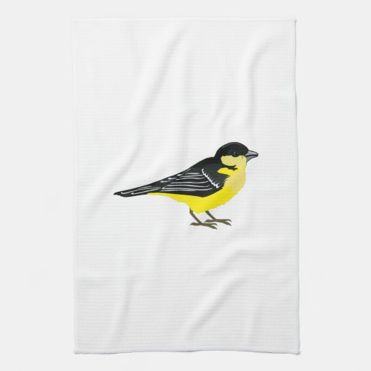 Lovely Lesser Goldfinch Geschirrtuch (Vertikal)