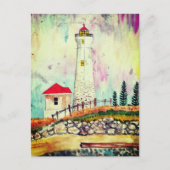 "Lovely Lighthouse" Postkarte (Vorderseite)