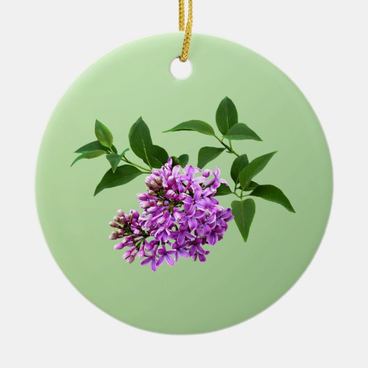 Lovely Lilacs Keramik Ornament (Vorne)