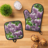 Lovely Lilacs Ofenhandschuh & Topflappen-Set (Oben Unten)