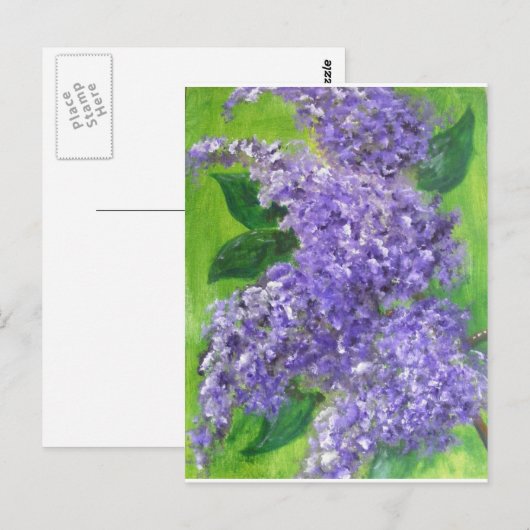 Lovely Lilacs Postkarte (Vorne/Hinten)