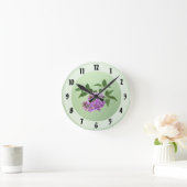 Lovely Lilacs Runde Wanduhr (Zuhause)