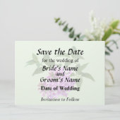 Lovely Lilacs Save The Date (Stehend Vorderseite)