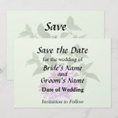 Lovely Lilacs Save The Date (Vorne/Hinten)