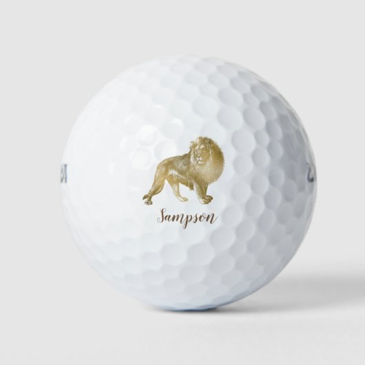 Lovely Lion Safari Golfball (Vorderseite)