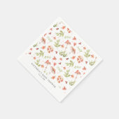 Lovely Little Ladybugs | Spring Floral Baby Dusche Serviette (Ecke)
