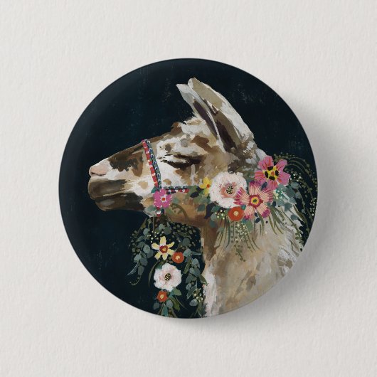 Lovely Llama Button (Vorderseite)