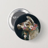 Lovely Llama Button (Vorne & Hinten)