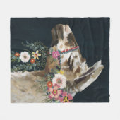 Lovely Llama Fleecedecke (Vorderseite (Horizontal))
