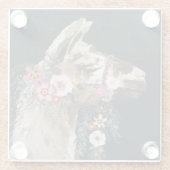 Lovely Llama Glasuntersetzer (Rückseite)