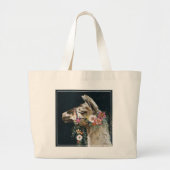 Lovely Llama Jumbo Stoffbeutel (Vorne)