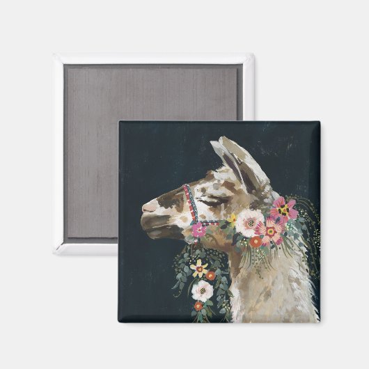Lovely Llama Magnet (Vorderseite/Rückseite)